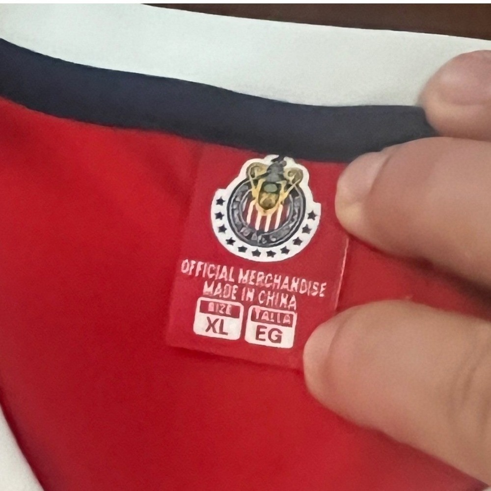 Chivas de Guadalajara Soccer Jersey Mens XL Red Short Sleeve Training Shirt 23 - Picture 5 of 10